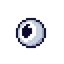 An image of a shiny, reflective eyeball
