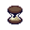 An image of a brown hourglass