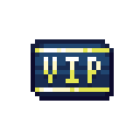 An image of a navy blue card with "VIP" in gold lettering